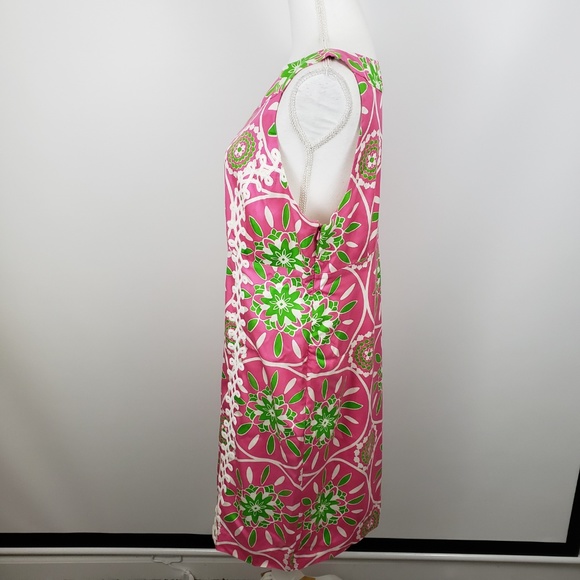 Lilly Pulitzer jacqueline hibiscus dress gather 14 - Picture 5 of 7